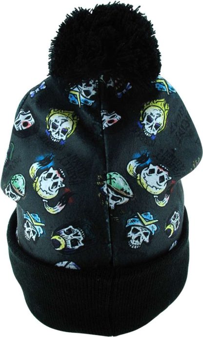 Suicide Squad Cast Skulls Cuff Pom Beanie - Image 2