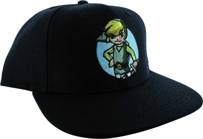 Zelda Toon Link Black Snapback Hat - Image 2