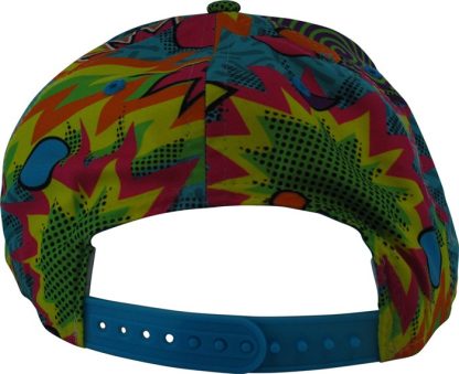Superman Retro 1980s Colors Explosion Snapback Hat - Image 3