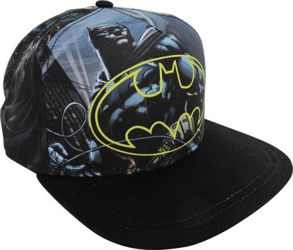 Batman Logo Sublimated Panels Snapback Youth Hat - Image 2
