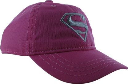 Supergirl Silver Classic Logo Stretch Youth Hat - Image 2