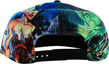 Justice League JL Heroes Panel Snapback Youth Hat - Image 3