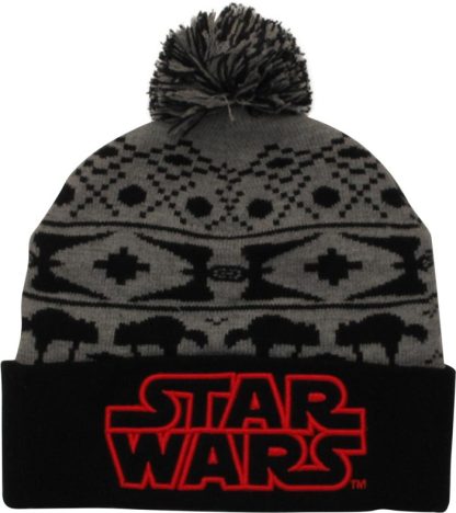 Star Wars Name Imperial Forces Cuff Pom Beanie