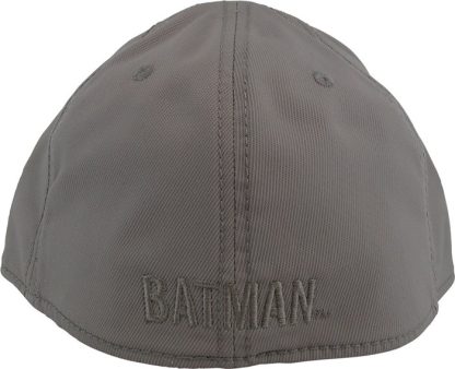 Batman Yellow Logo Gray Flex Fit Hat - Image 3