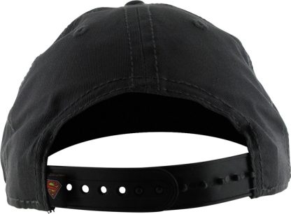 Supergirl Glittered Logo Gray Snapback Youth Hat - Image 3