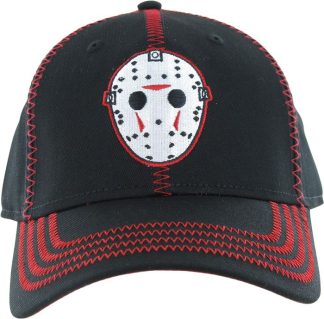 Friday The 13Th Mask Stitch Snap Hat