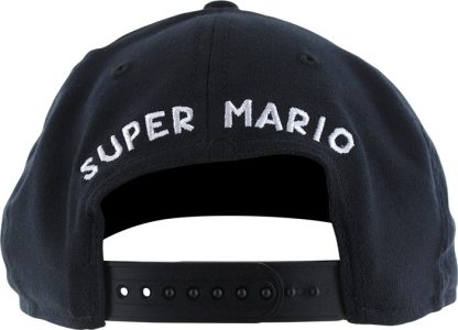 Mario Logo Embroidered Blk Snap Hat - Image 3
