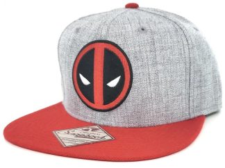 Deadpool Mask Emblem Snapback Hat