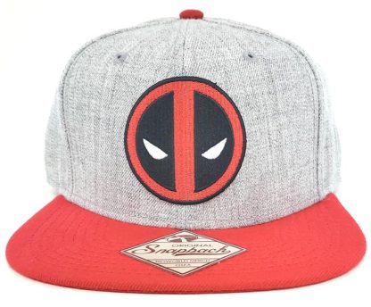 Deadpool Mask Emblem Snapback Hat - Image 2