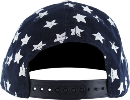Flag Star Crown Stripe Bill Snapback Youth Hat - Image 3