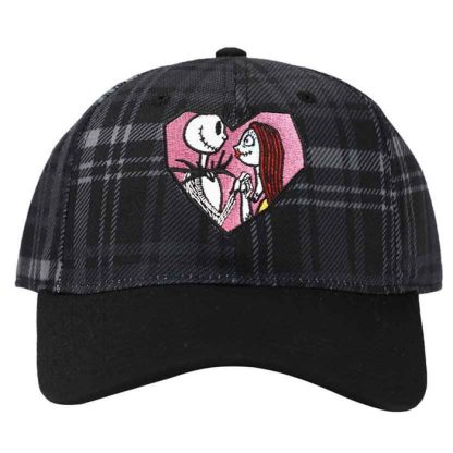 Nightmare Before Christmas Jack Sally Plaid Buckle Hat