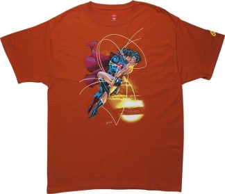 Superman Wonder Woman Kiss T-Shirt