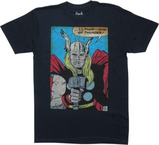 Thor God Of Thunder Classic Comic T-Shirt