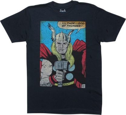 Thor God Of Thunder Classic Comic T-Shirt