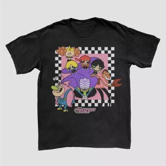 Powerpuff Girls Checker Panel T-Shirt