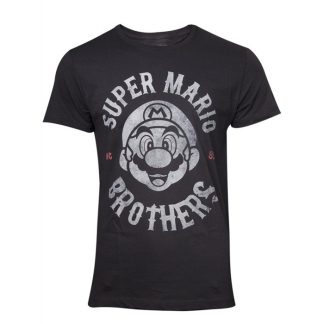 Mario Super Bros Distress Face T-Shirt