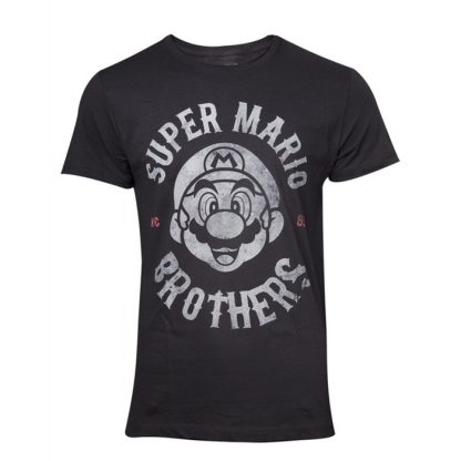 Mario Super Bros Distress Face T-Shirt