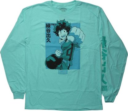 My Hero Academia Deku Card Long Sleeve T-Shirt