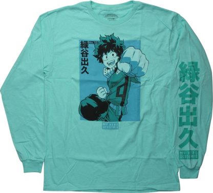 My Hero Academia Deku Card Long Sleeve T-Shirt - Image 2