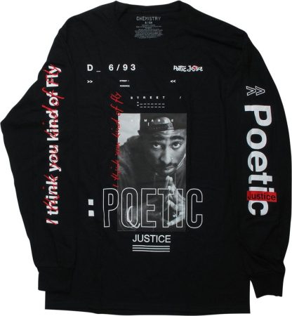 Tupac Poetic Justice Poster T-Shirt - Image 2