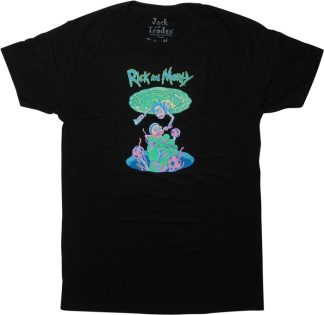 Rick And Morty Portal Grab T-Shirt
