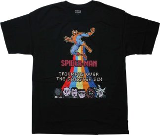 Spiderman Retro Pixel Sinister T-Shirt