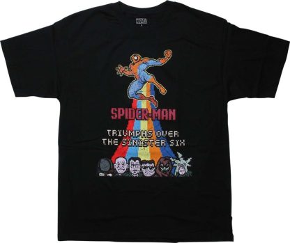 Spiderman Retro Pixel Sinister T-Shirt