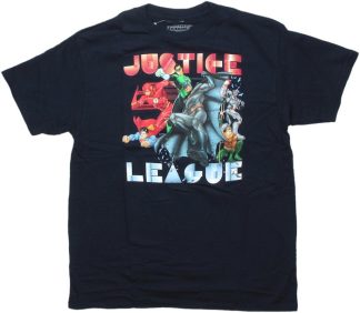 Justice League Gel Ink Burst Youth T-Shirt