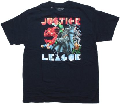 Justice League Gel Ink Burst Youth T-Shirt