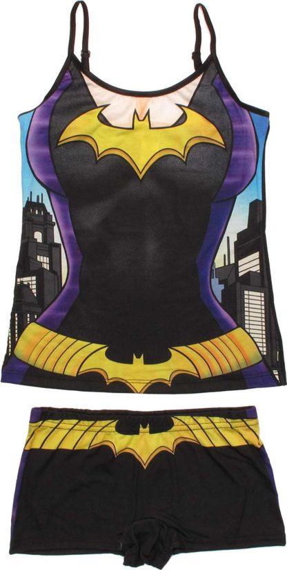 Batgirl Suit Cami and Shorts Junior Pajama Set - Image 2