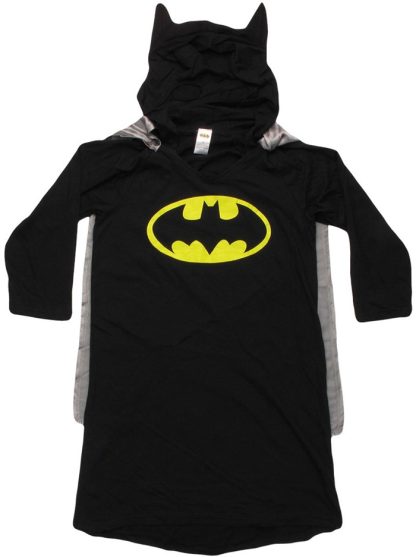 Batman Caped Hooded Junior Nightshirt Pajamas