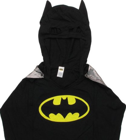 Batman Caped Hooded Junior Nightshirt Pajamas - Image 3
