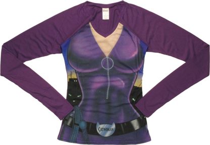 Catwoman Suit Long Sleeve Junior Pajama Set - Image 2