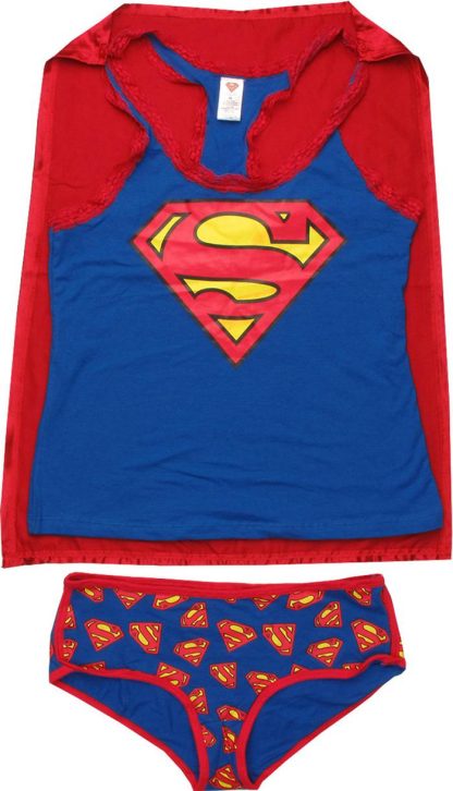 Superman Caped Tank and Briefs Junior Pajama Set - Image 2
