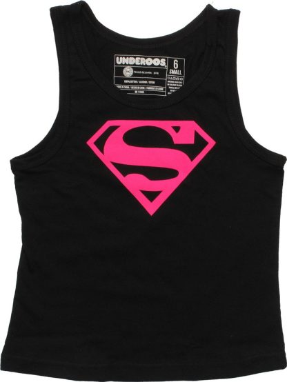 Supergirl Logo Pink Youth Tank Pajama Set - Image 2