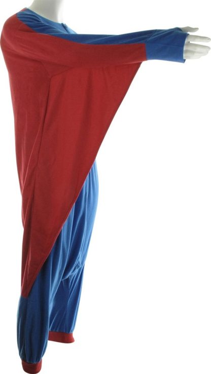 Superman Costume with Attached Cape Pajamas - Image 3