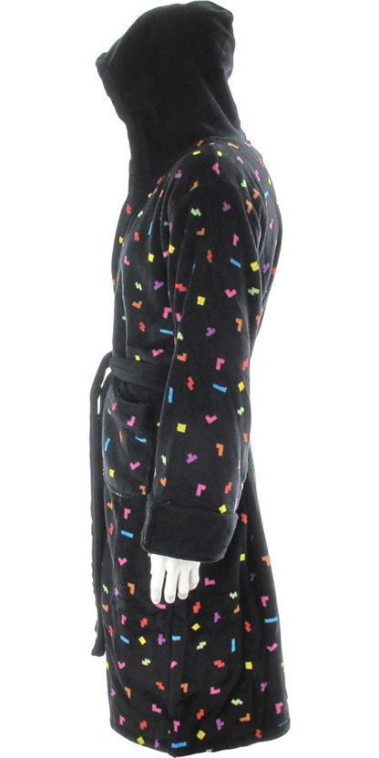 Tetris Pieces Hooded Fleece Robe - Image 2