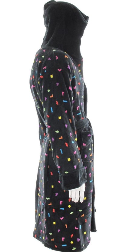 Tetris Pieces Hooded Fleece Robe - Image 4