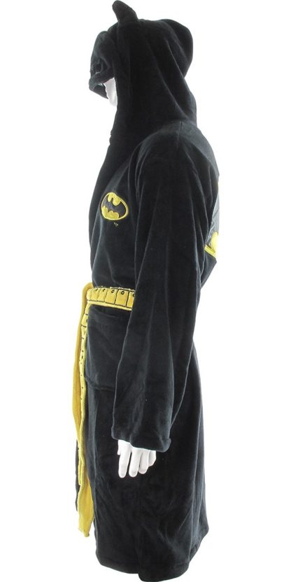 Batman Masked Hood Fleece Black Robe - Image 2