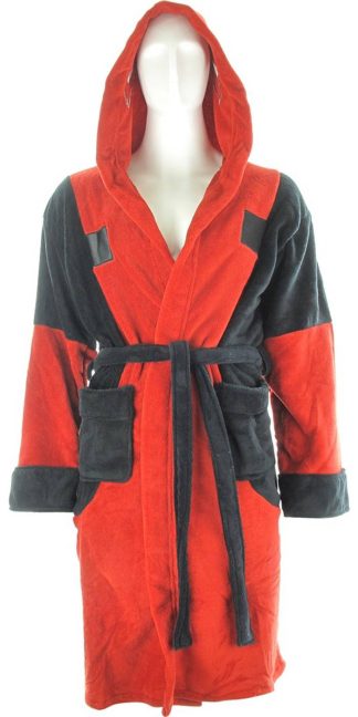 Deadpool Symbol Fleece Hooded Robe
