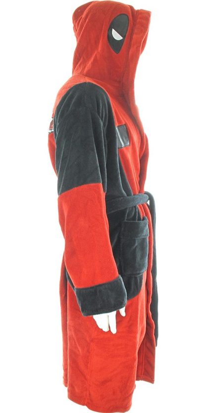 Deadpool Symbol Fleece Hooded Robe - Image 2
