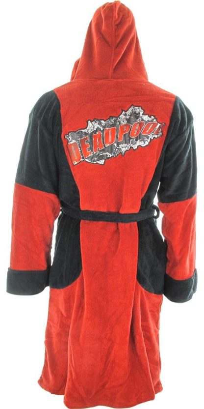 Deadpool Symbol Fleece Hooded Robe - Image 3