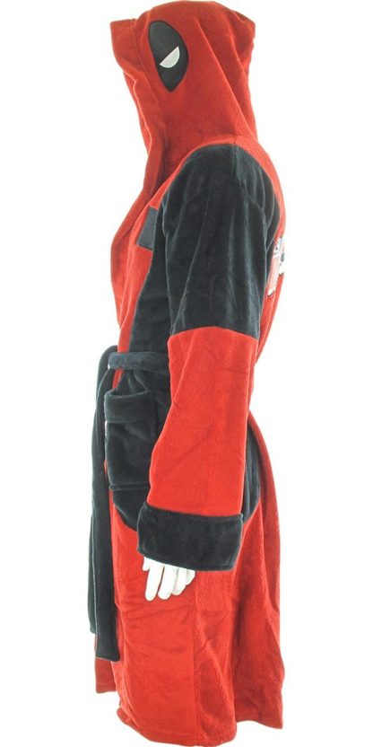 Deadpool Symbol Fleece Hooded Robe - Image 4