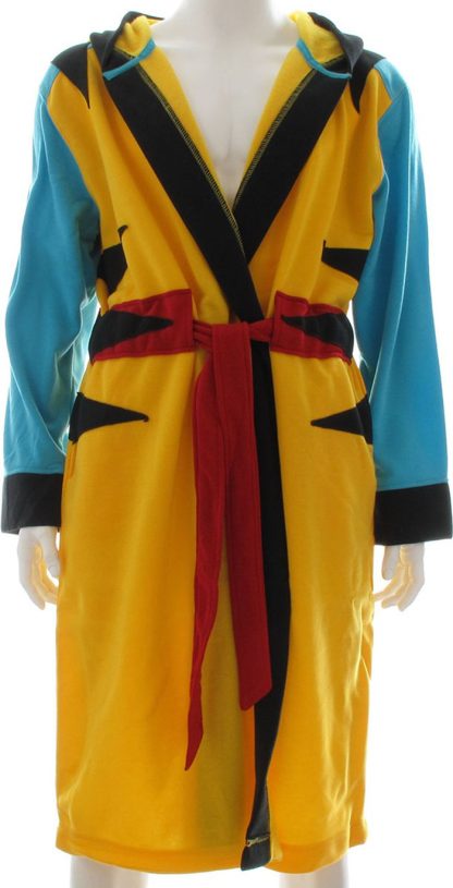 X Men Wolverine Yellow Costume Hooded Fleece Robe