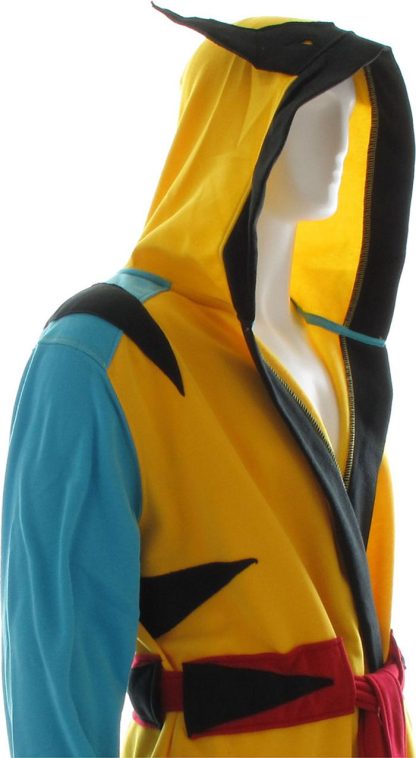 X Men Wolverine Yellow Costume Hooded Fleece Robe - Image 5