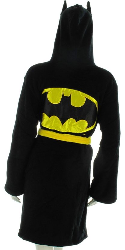 Batman Batgirl Hooded Mask Fleece Juniors Robe - Image 2