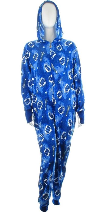 Doctor Who Tardis Galaxy Hooded Union Suit