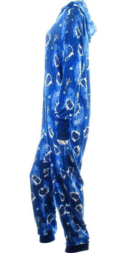 Doctor Who Tardis Galaxy Hooded Union Suit - Image 5