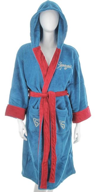 Supergirl Bombshell Ladies Fleece Robe