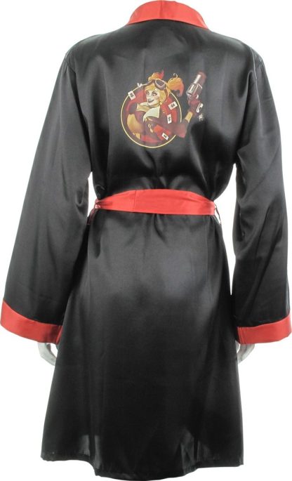 Harley Quinn Small Bombshell Satin Junior Robe - Image 3